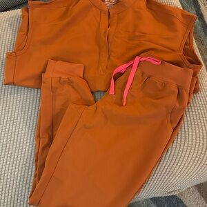 Women's Orange Jumpsuit